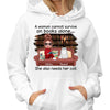 Doll Girl Reading Books On Sofa With Cats Personalized Hoodie Sweatshirt