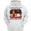 Doll Girl Reading Books On Sofa With Cats Personalized Hoodie Sweatshirt