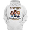 Doll Sisters Siblings Perfect Best Friends Leopard Checkered Floral Galaxy Personalized Hoodie Sweatshirt