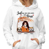 Fall Season Coffee Girl Loves Dogs Personalized Hoodie Sweatshirt