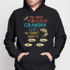 Fin-tastic Dad Grandpa Fishing Personalized Hoodie Sweatshirt