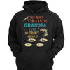Fin-tastic Dad Grandpa Fishing Personalized Hoodie Sweatshirt