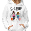 Girls Trip Traveling Doll Personalized Hoodie Sweatshirt