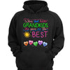 God Gave Me The Best When Made Grandkids Grandma Grandpa Personalized Hoodie Sweatshirt