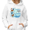 Grandma Feather And Butterflies Personalized Hoodie Sweatshirt