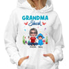 Grandma Mom Auntie Shark Doll Kids Mother‘s Day Gift Personalized Hoodie Sweatshirt