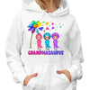 Grandmasaurus Colorful Daisy Dandelion Mother‘s Day Gift Personalized Hoodie Sweatshirt