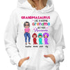Grandmasaurus Doll Kids Mother's Day Gift Personalized Hoodie Sweatshirt