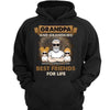 Grandpa And Grandkids Best Friends Retro Personalized Hoodie Sweatshirt