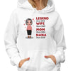 Legend Wife Mom Grandma Doll Personalized Hoodie Sweatshirt