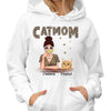 Leopard Hoodie Sweatshirt Cat Mom Personalized Hoodie Sweatshirt