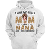 Leopard Two Titles Mom Grandma Doll Woman Personalized Hoodie Sweatshirt