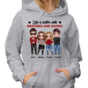 Life Is Better With Doll Brothers And Sisters Siblings Personalized Hoodie Sweatshirt