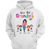 Livin‘ That Grandma Life Pretty Girl Gift For Grandma Personalized Hoodie Sweatshirt