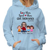 Love Them Spoil Them Doll Grandma And Grandkids Personalized Hoodie Sweatshirt