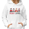 Meowy Catmas Christmas Fluffy Cat Personalized Hoodie Sweatshirt