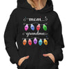 Mom Grandma Christmas Light Personalized Hoodie Sweatshirt