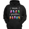 Mom Grandma Christmas Light Personalized Hoodie Sweatshirt