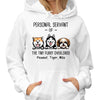 Personal Servant Of Peeking Dogs Personalized Hoodie Sweatshirt