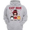 Polka Dot Pattern Doll Cat Mom Personalized Hoodie Sweatshirt