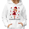 Pretty Woman Grandma Claus Personalized Hoodie Sweatshirt