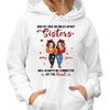Pretty Women Sisters Connect By Heart Personalized Hoodie Sweatshirt