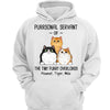 Purrsonal Servant Of Fluffy Cats Personalized Hoodie Sweatshirt