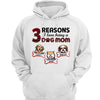 Reasons Loving Being Dog Mom Personalized Hoodie Sweatshirt