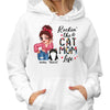 Rockin‘ The Cat Mom Life Patterns Pretty Woman Personalized Hoodie Sweatshirt