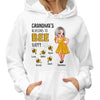 Sassy Woman Mom Grandma Reason Bee Happy Personalized Hoodie Sweatshirt