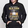 Simple Old Man Like Cats Personalized Hoodie Sweatshirt