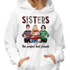 Sisters The Perfect Best Friends Christmas Posing Woman Personalized Hoodie Sweatshirt