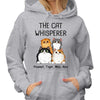 The Cat Whisperer Fluffy Cats Personalized Hoodie Sweatshirt