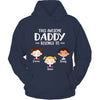 This Daddy Mommy Belongs To Kid Face Personalized Dark Hoodie Sweatshirt