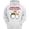 Wake-up Call Service Fluffy Cats Funny Gift For Cat Lover Personalized Hoodie Sweatshirt