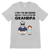 Kid Takes After Grandma Grandpa Personalized Youth Shirt