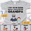 Kid Takes After Grandma Grandpa Personalized Youth Shirt