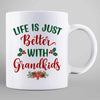 Better With Grandkids Christmas Personalized Coffee Mug