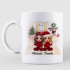 Christmas Doll Besties Checkered Pants Personalized Mug