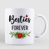 Christmas Doll Besties Checkered Pants Personalized Mug