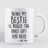 Cool Dolls Being My Bestie Sister Personalized Mug