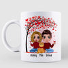 Couple And Cats Valentine Gift For Him For Her Personalized Mug