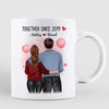 Couple Back View Together Since Anniversary Gift Gift For Her Gift For Him Personalized Mug