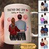 Couple Back View Together Since Anniversary Gift Gift For Her Gift For Him Personalized Mug