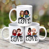 Couple Sitting On Word Love Anniversary Gift Gift Personalized Mug
