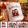 Doll Besties Christmas Checkered Pants Personalized Mug