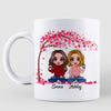 Doll Girls Sitting Under Tree Gift For Besties Sisters Siblings Personalized Mug
