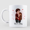 Doll Couple Kissing Romantic Gift For Him For Her Personalized Mug