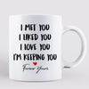 Doll Couple Kissing Gift For Him For Her Personalized Mug