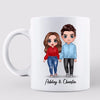 Doll Couple Standing Gift For Him For Her Personalized Mug